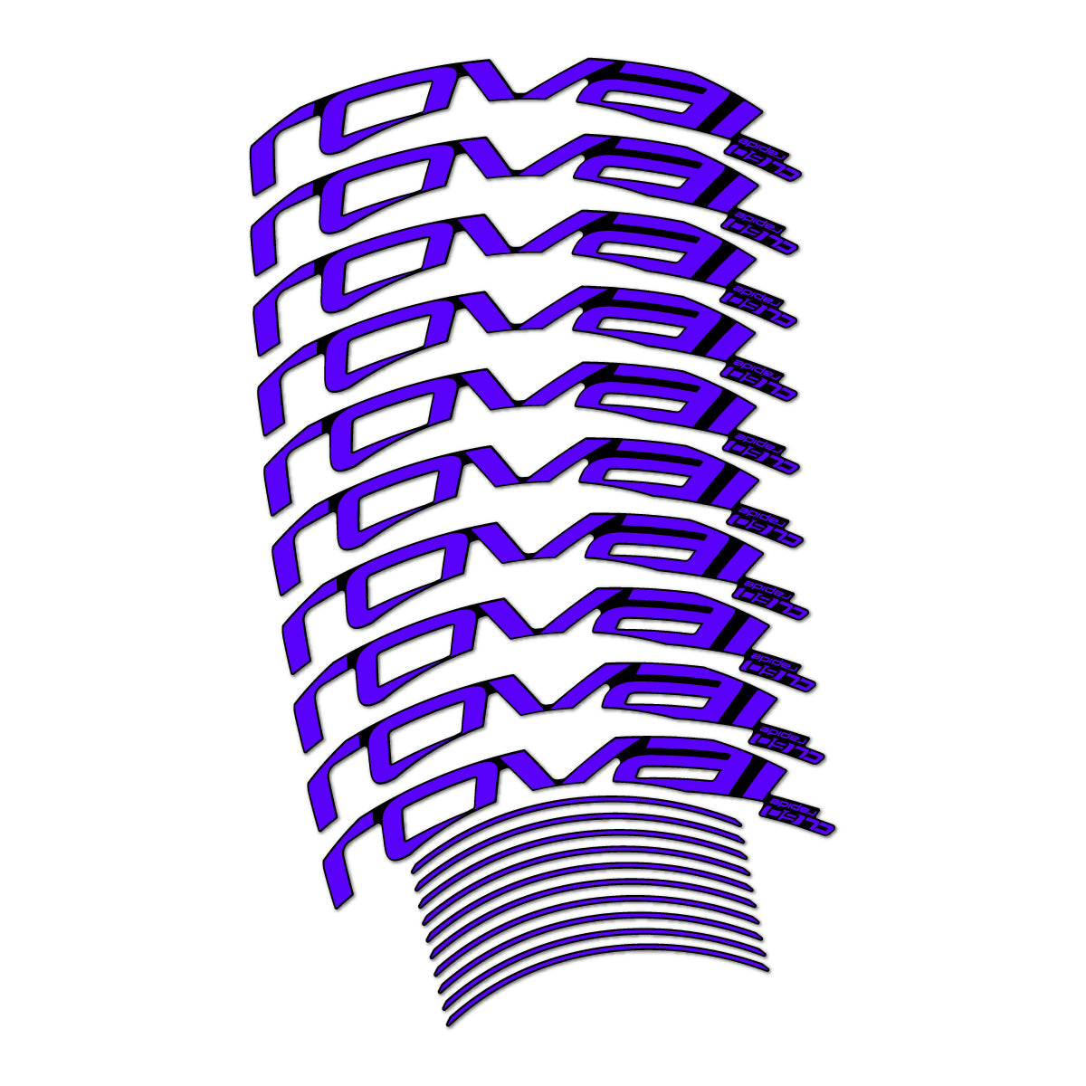 Reflex Blue decal for Roval CL 60 Rim Brake road wheel 60mm – bike sticker vinyl