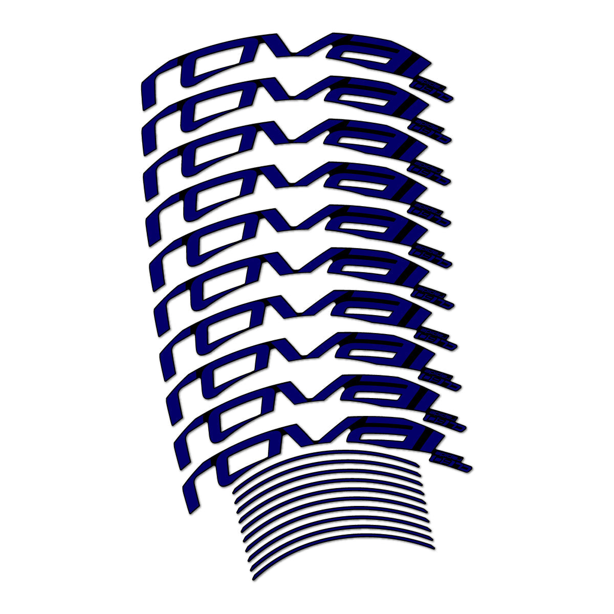 Scandinavian Blue decal for Roval CL 60 Rim Brake road wheel 60mm – bike sticker vinyl
