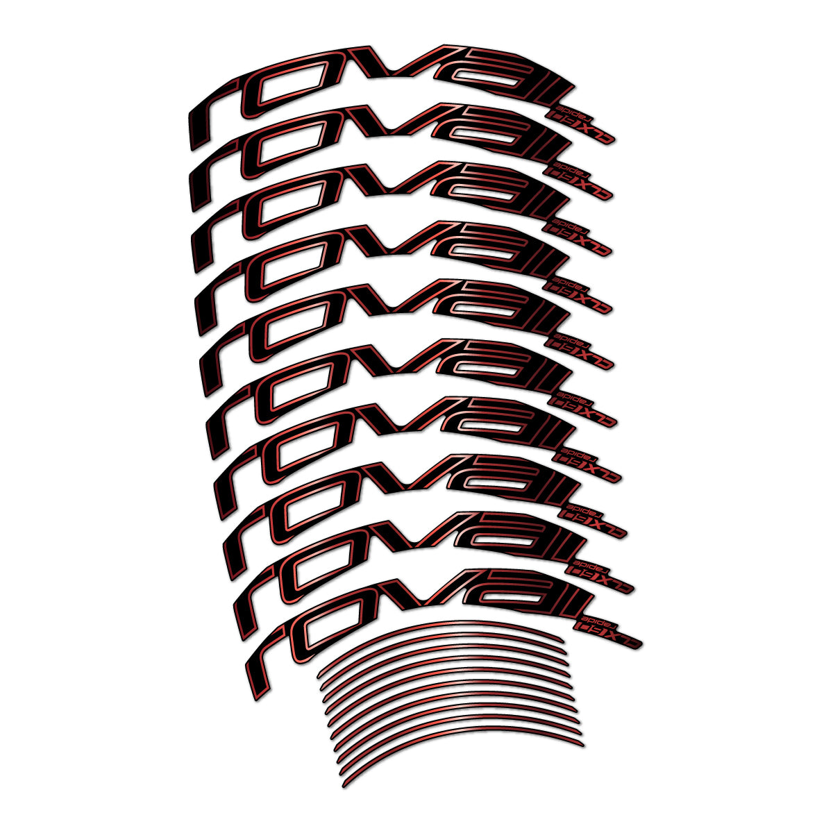 Stickers compatibles Roval CLX 60 frein sur jante pour jantes route 60 mm – autocollants vinyle - Cuivre