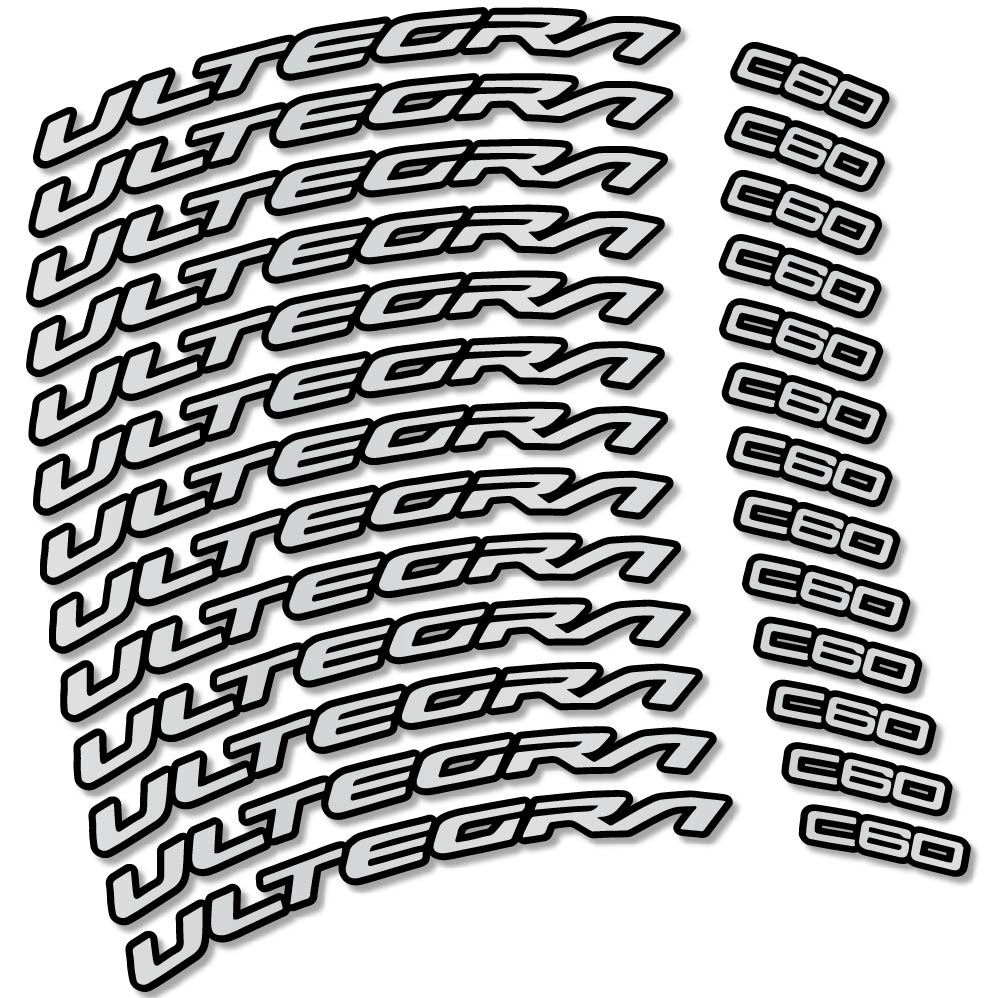 Stickers Shimano Ultegra C60 compatibles Autocollants roues Route