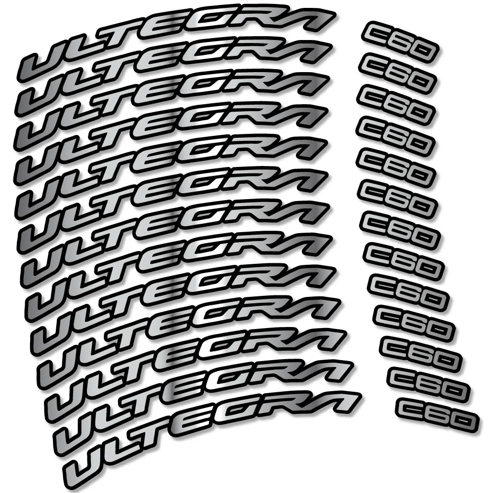 Stickers Shimano Ultegra C60 compatibles Autocollants roues Route