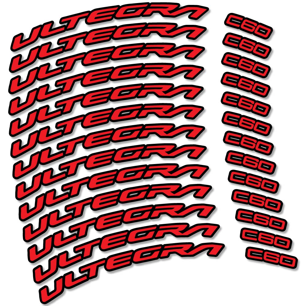 Stickers Shimano Ultegra C60 compatibles Autocollants roues Route