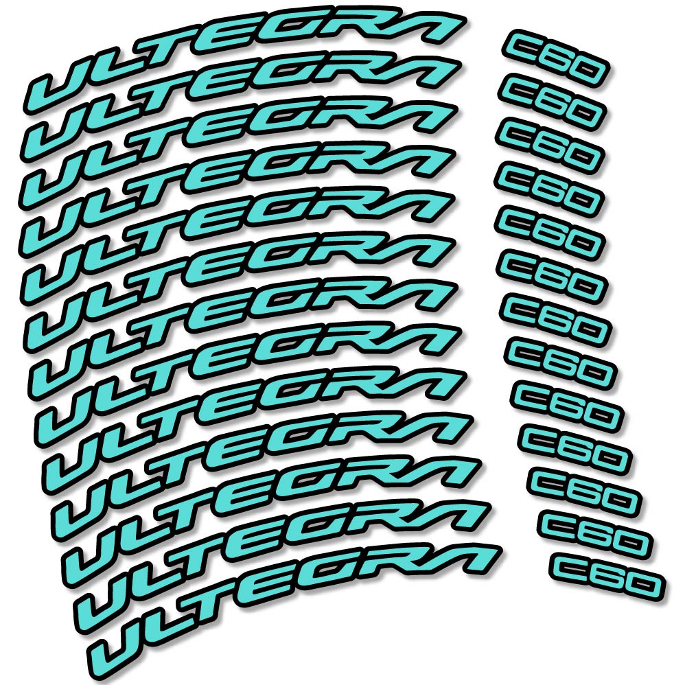 Stickers Shimano Ultegra C60 compatibles Autocollants roues Route