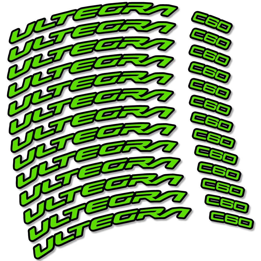 Stickers Shimano Ultegra C60 compatibles Autocollants roues Route