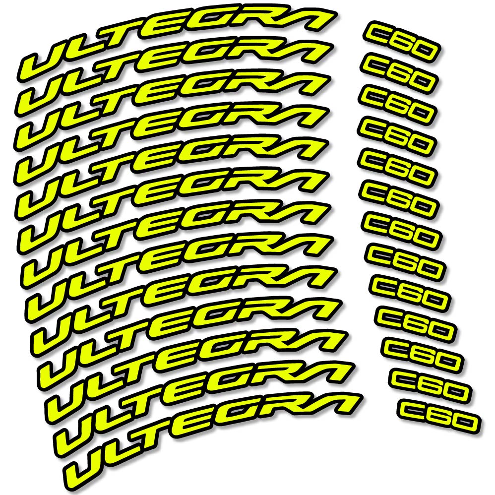 Stickers Shimano Ultegra C60 compatibles Autocollants roues Route