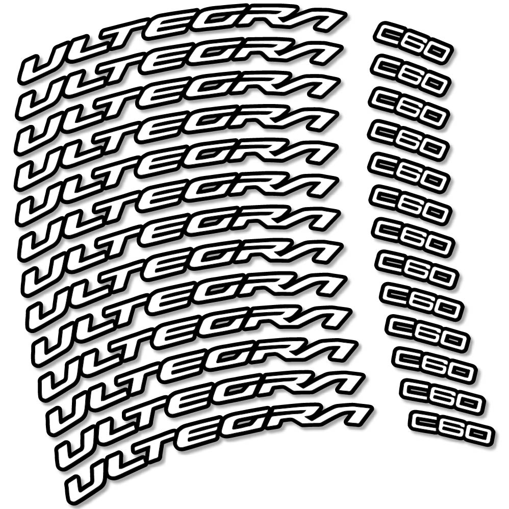Stickers Shimano Ultegra C60 compatibles Autocollants roues Route