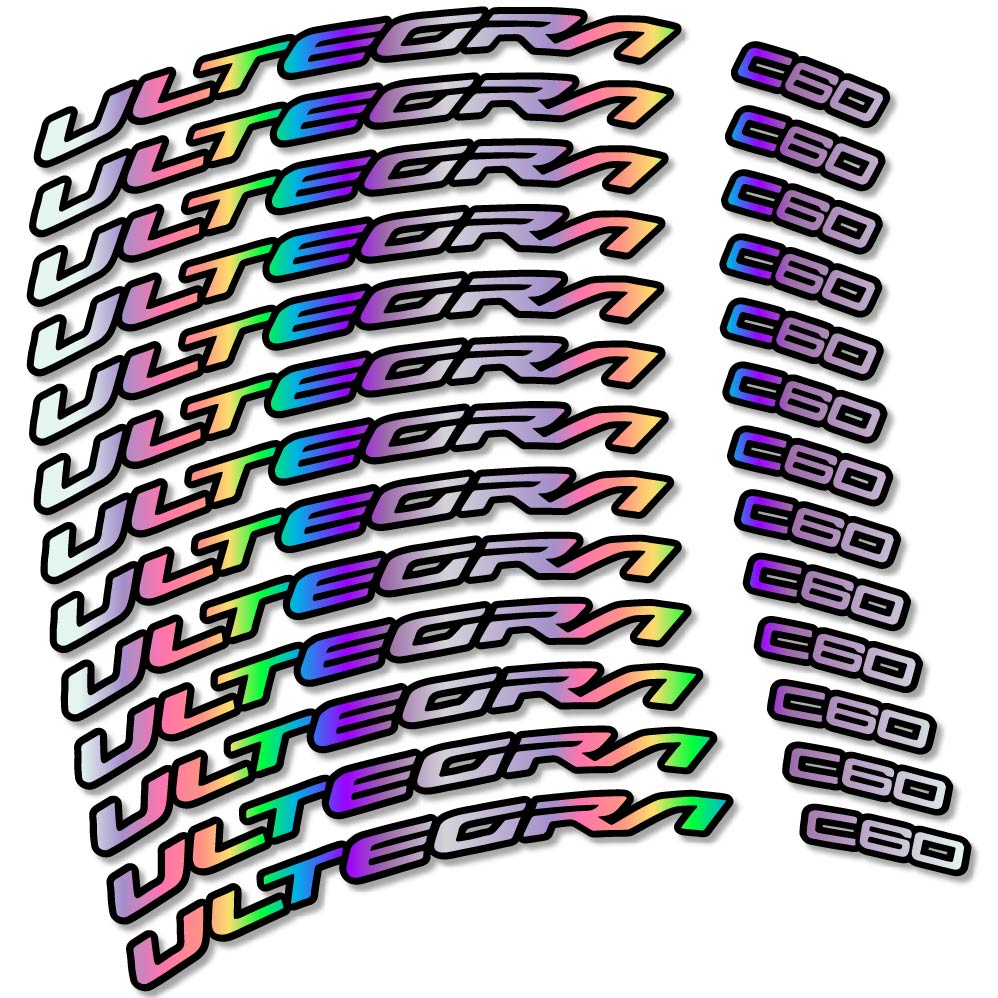 Stickers Shimano Ultegra C60 compatibles Autocollants roues Route
