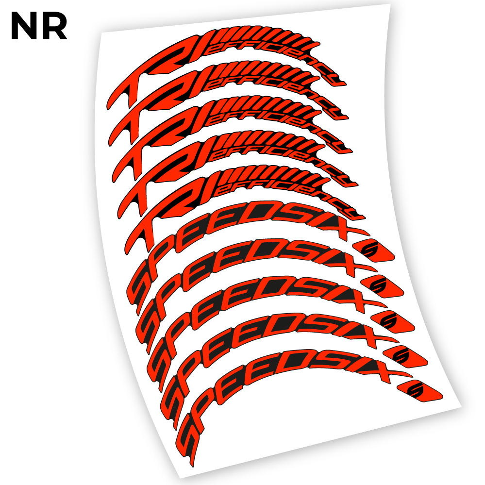 Stickers Speedsix TRI efficiency 60 compatibles Autocollants roues Route