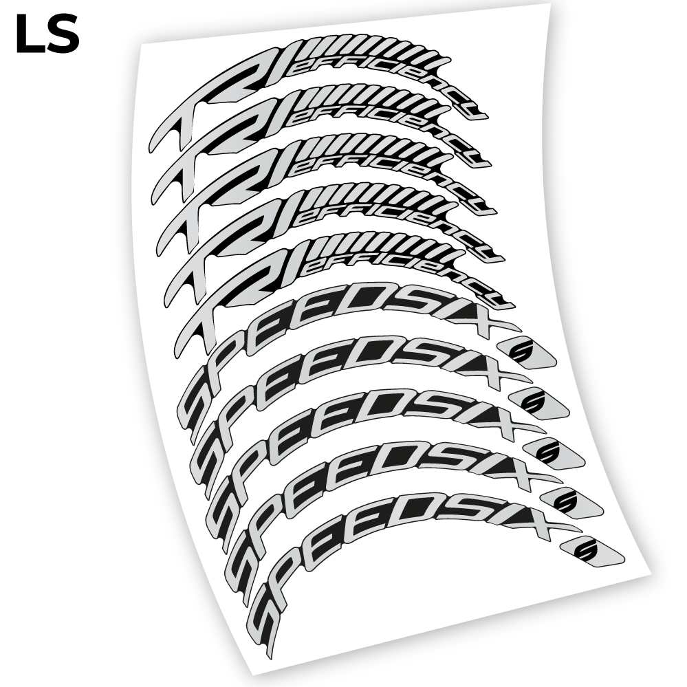 Stickers Speedsix TRI efficiency 60 compatibles Autocollants roues Route