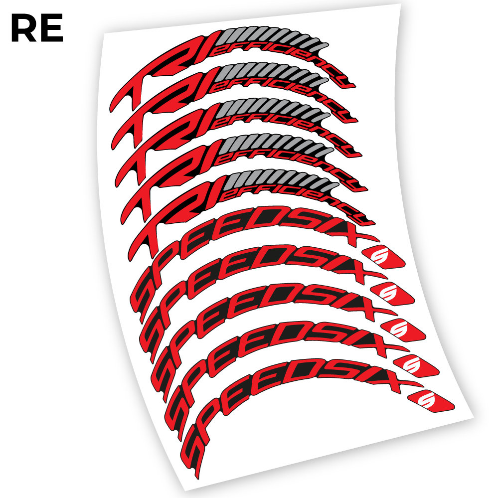 Stickers Speedsix TRI efficiency 60 compatibles Autocollants roues Route