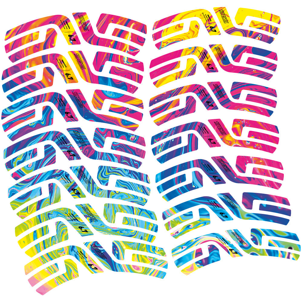 Stickers Enve Ses 6.7, Route profile 60 & 67mm compatibles Autocollants roues Route