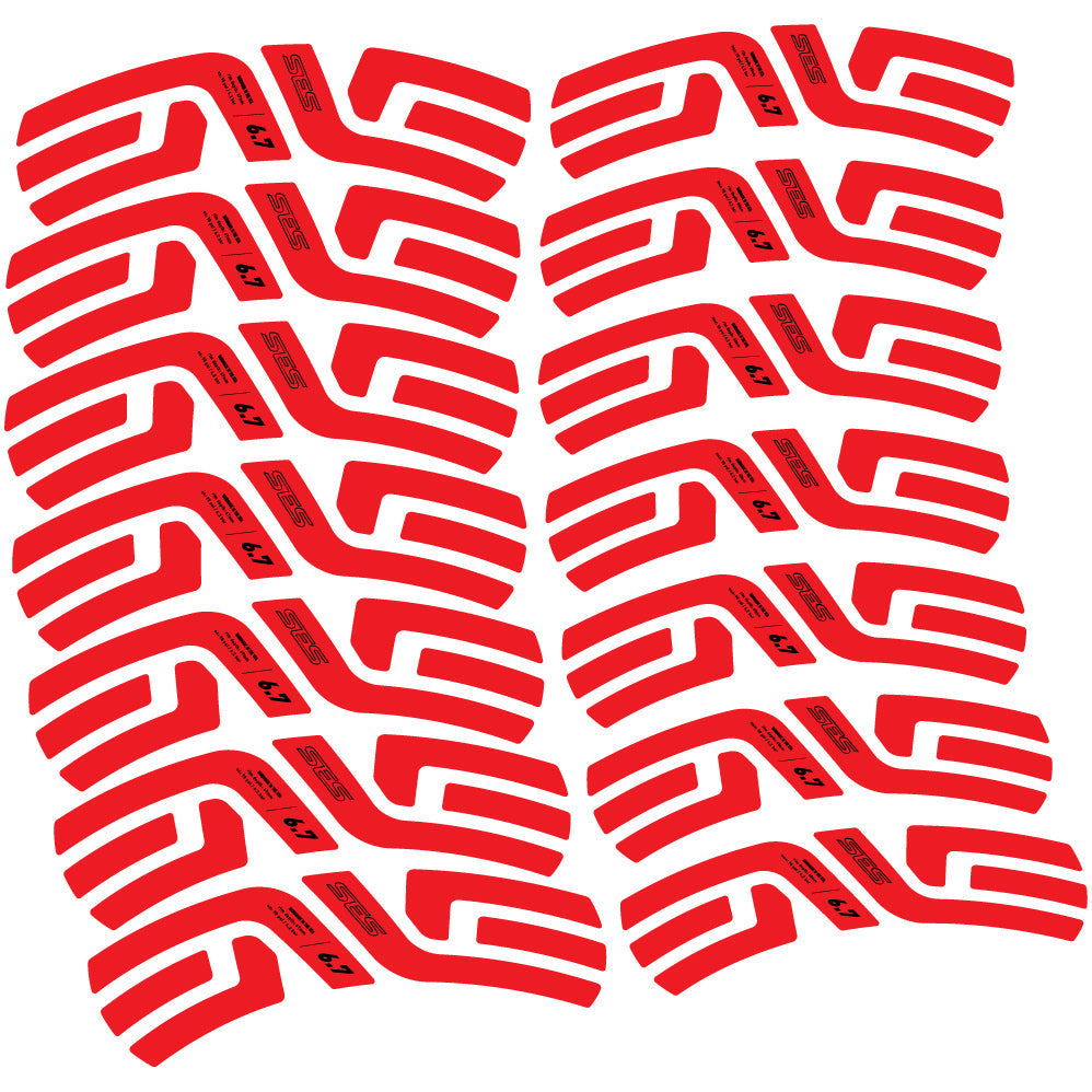 Stickers Enve Ses 6.7, Route profile 60 & 67mm compatibles Autocollants roues Route