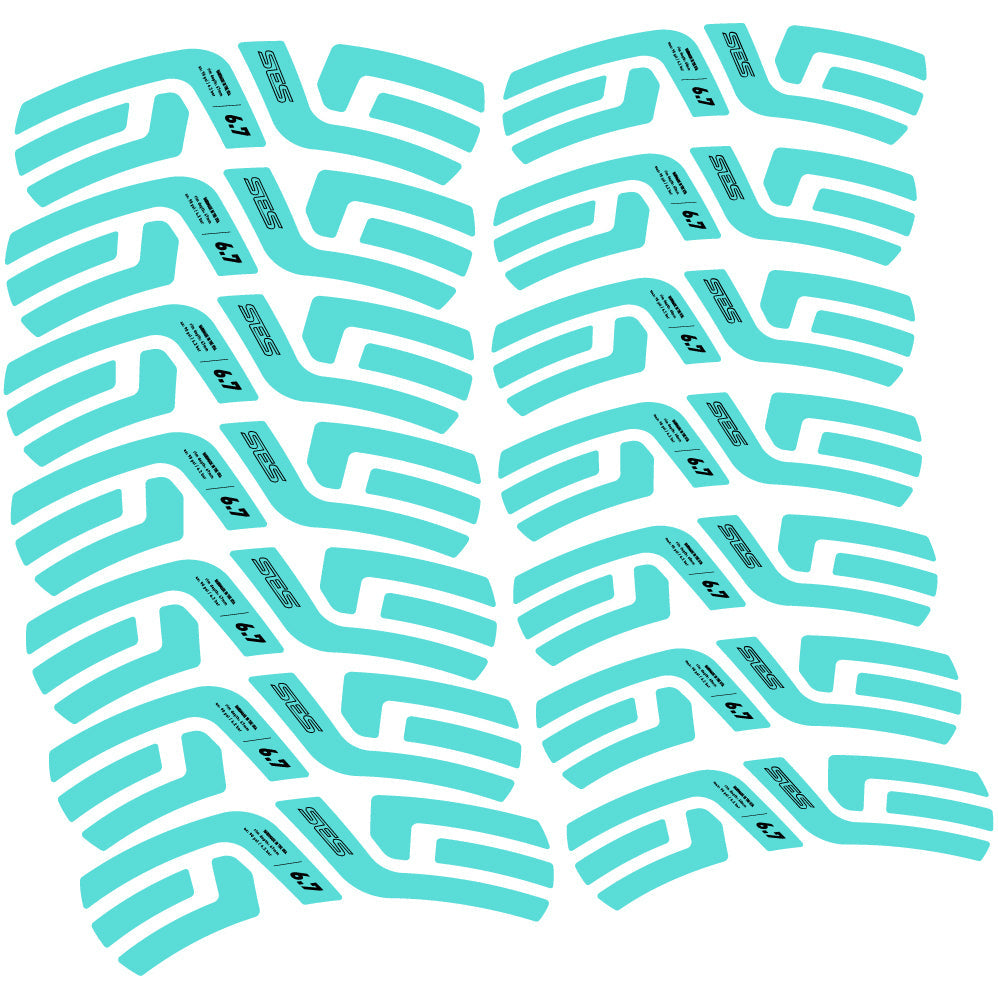 Stickers Enve Ses 6.7, Route profile 60 & 67mm compatibles Autocollants roues Route