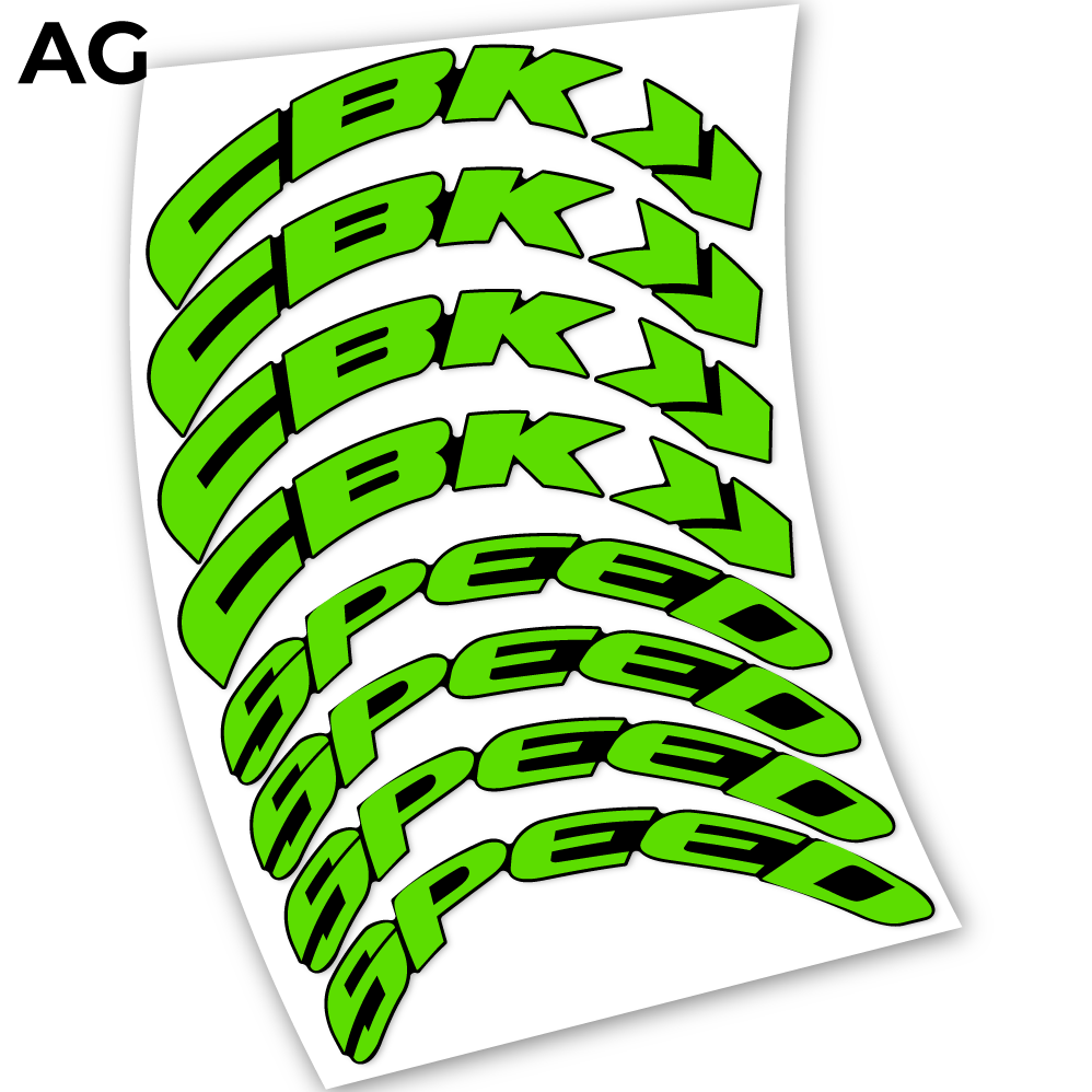 Stickers CBK Speed 80 compatibles Autocollants roues Route