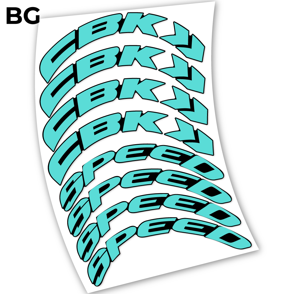 Stickers CBK Speed 80 compatibles Autocollants roues Route
