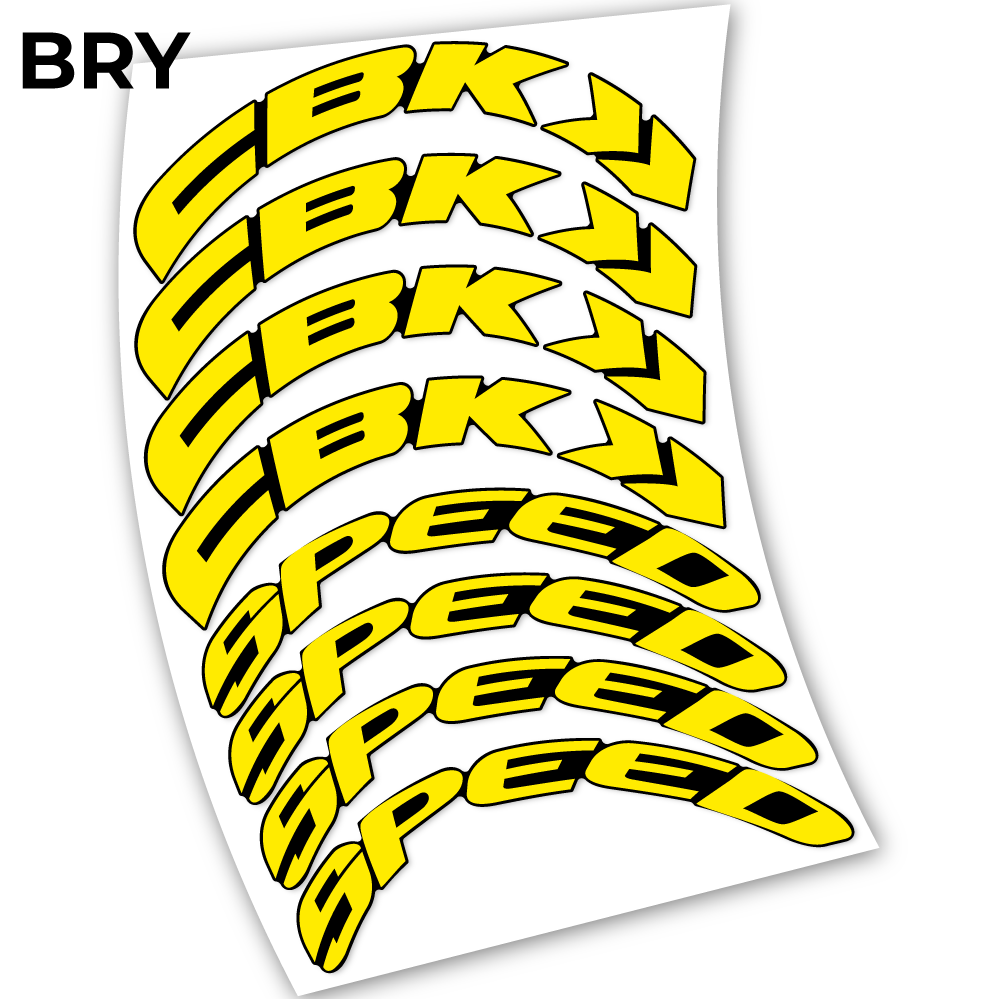 Stickers CBK Speed 80 compatibles Autocollants roues Route