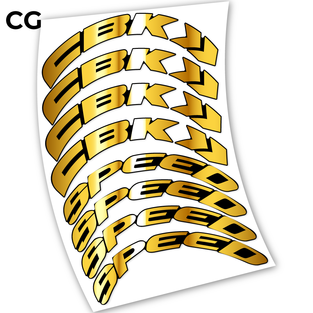 Stickers CBK Speed 80 compatibles Autocollants roues Route