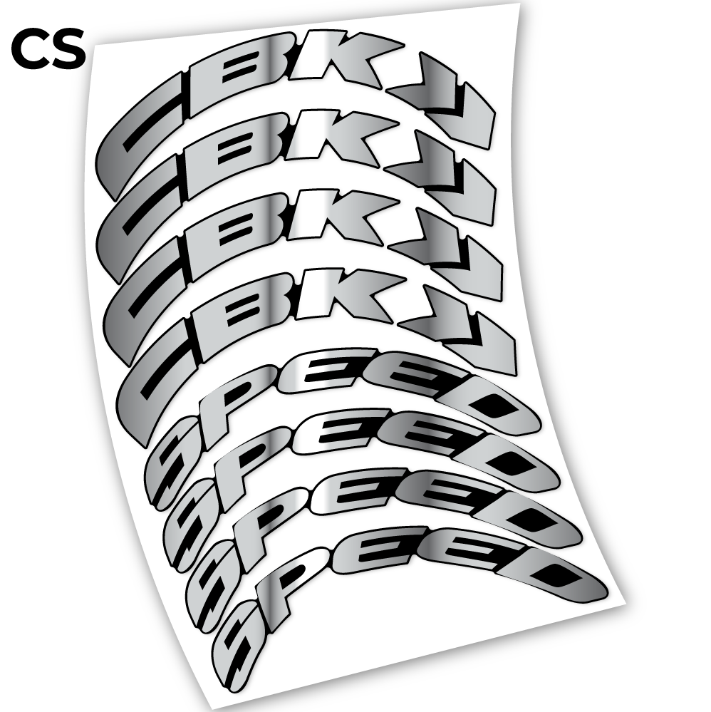 Stickers CBK Speed 80 compatibles Autocollants roues Route