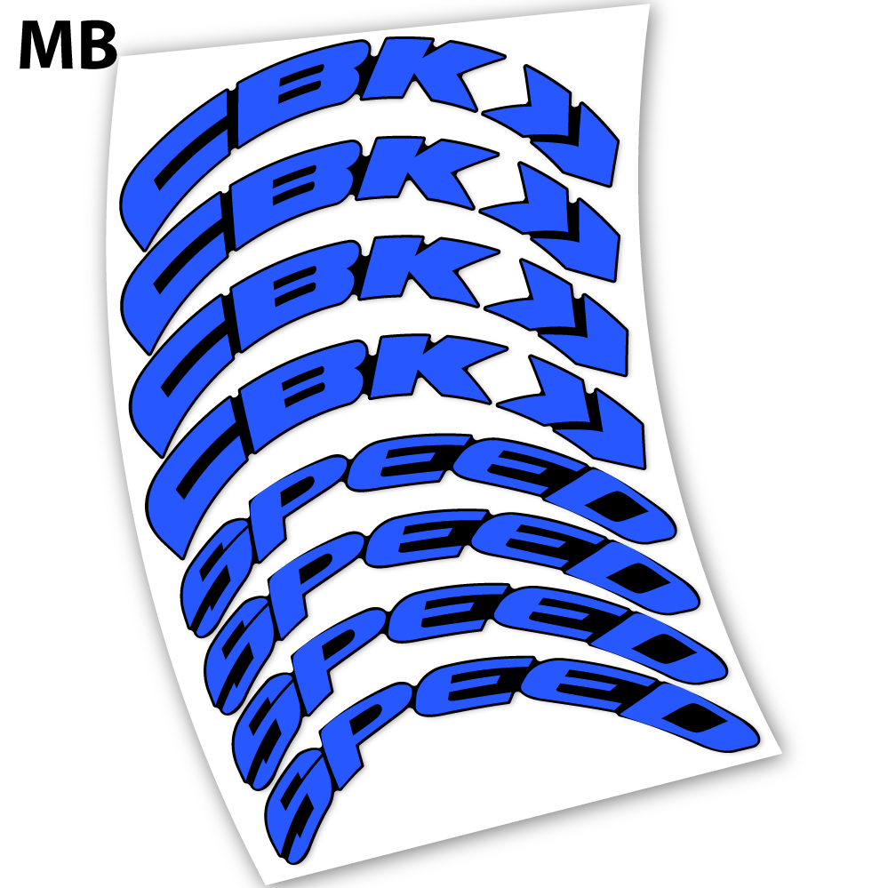 Stickers CBK Speed 80 compatibles Autocollants roues Route