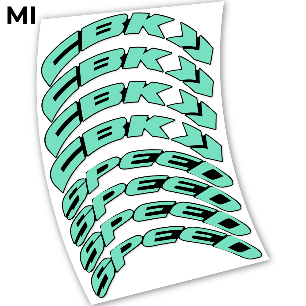 Stickers CBK Speed 80 compatibles Autocollants roues Route
