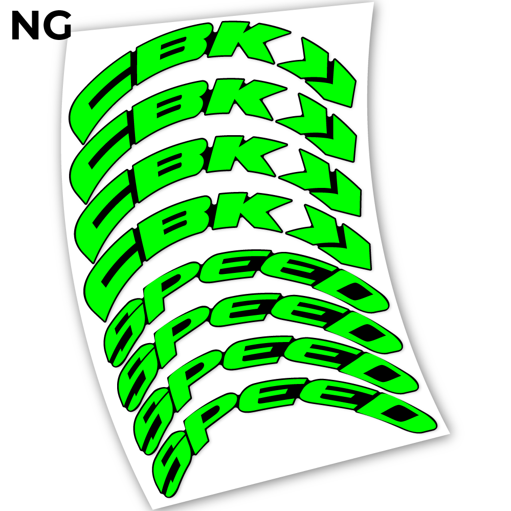 Stickers CBK Speed 80 compatibles Autocollants roues Route