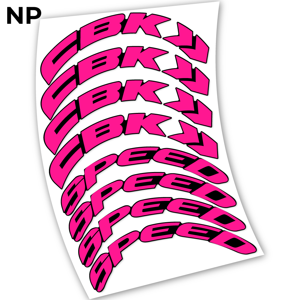 Stickers CBK Speed 80 compatibles Autocollants roues Route