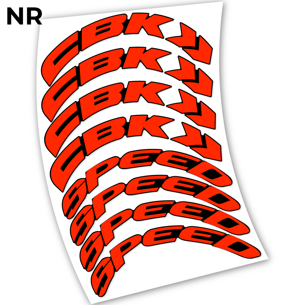 Stickers CBK Speed 80 compatibles Autocollants roues Route