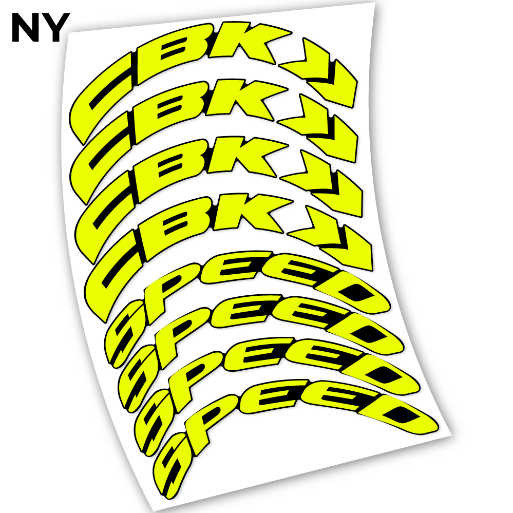 Stickers CBK Speed 80 compatibles Autocollants roues Route