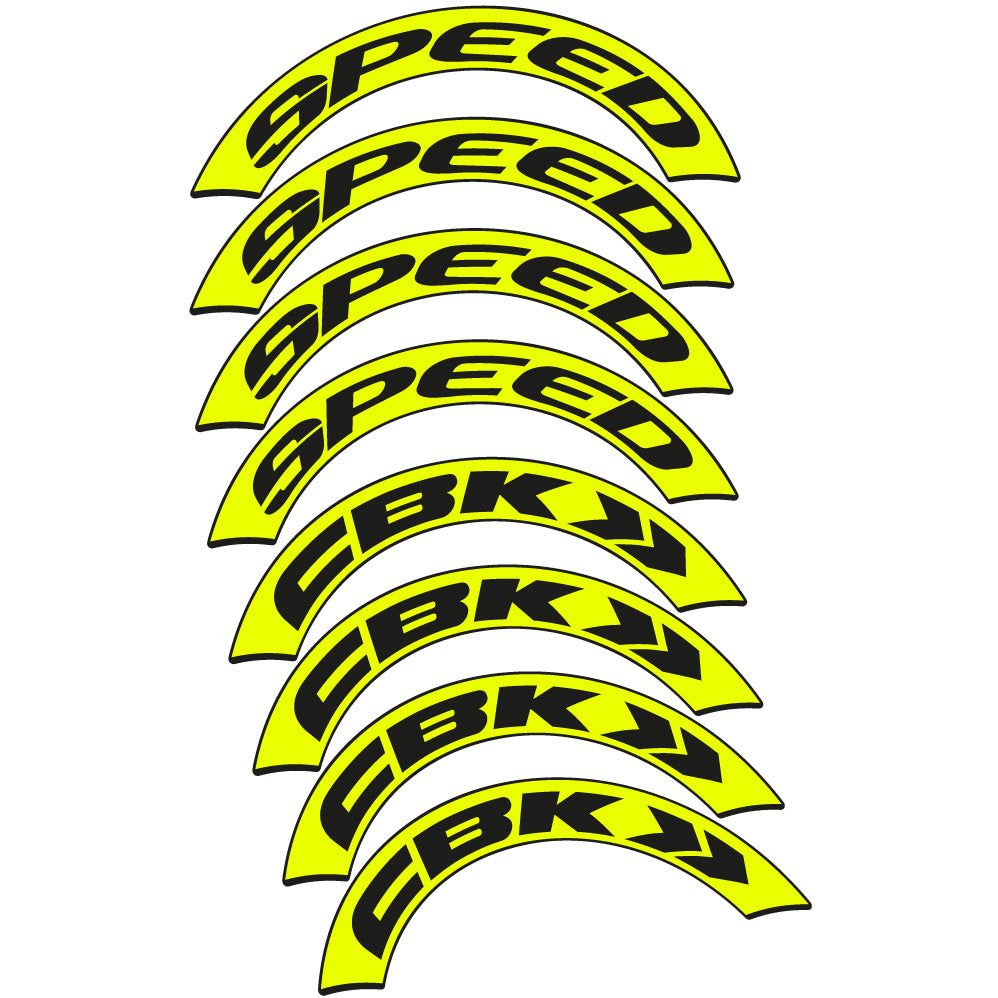 Stickers CBK Speed compatibles Autocollants roues Route
