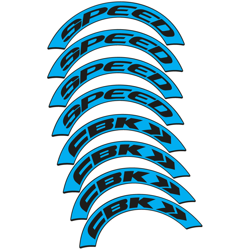 Stickers CBK Speed compatibles Autocollants roues Route