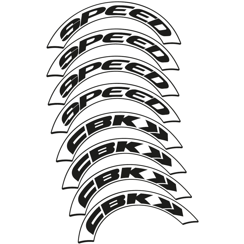 Stickers CBK Speed compatibles Autocollants roues Route