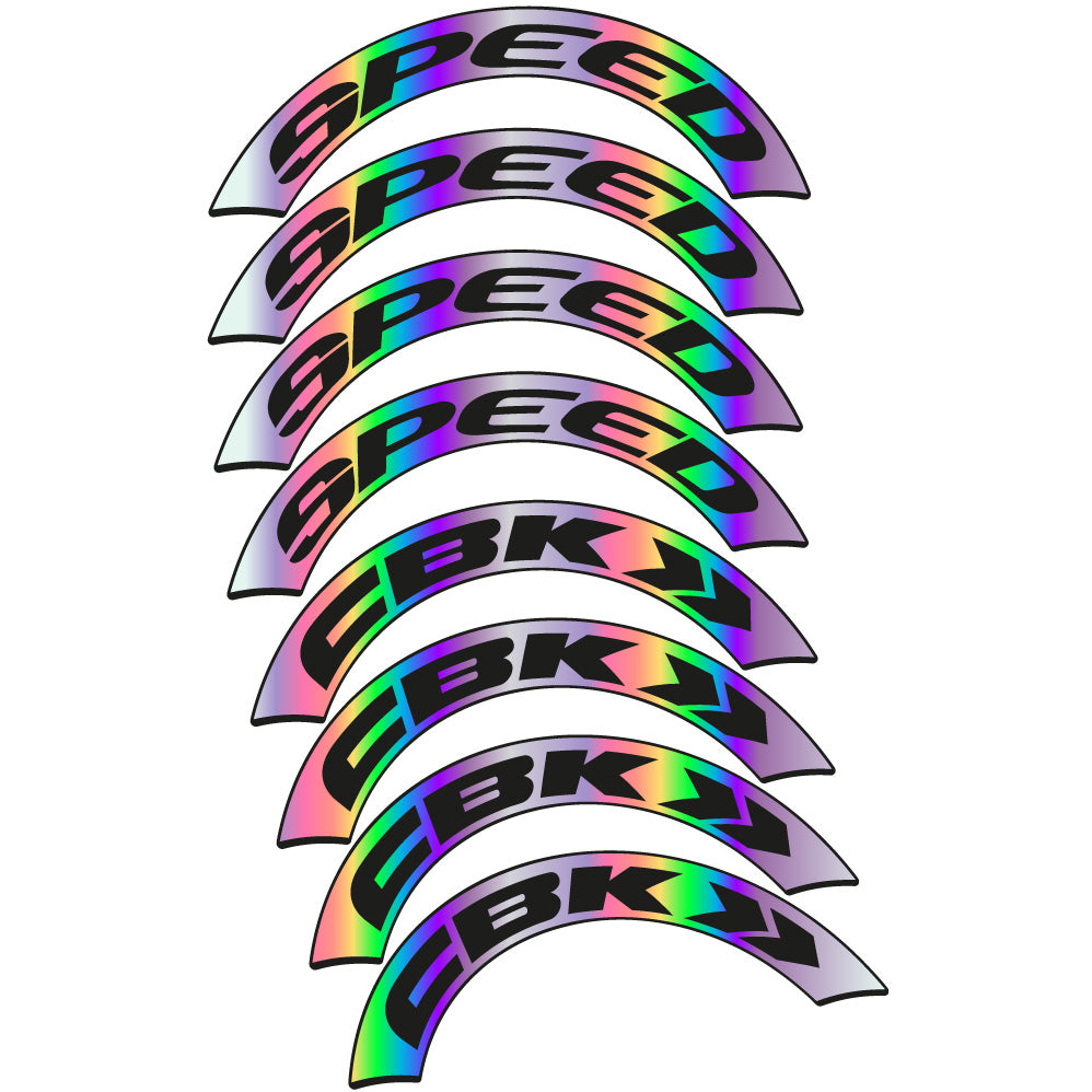 Stickers CBK Speed compatibles Autocollants roues Route