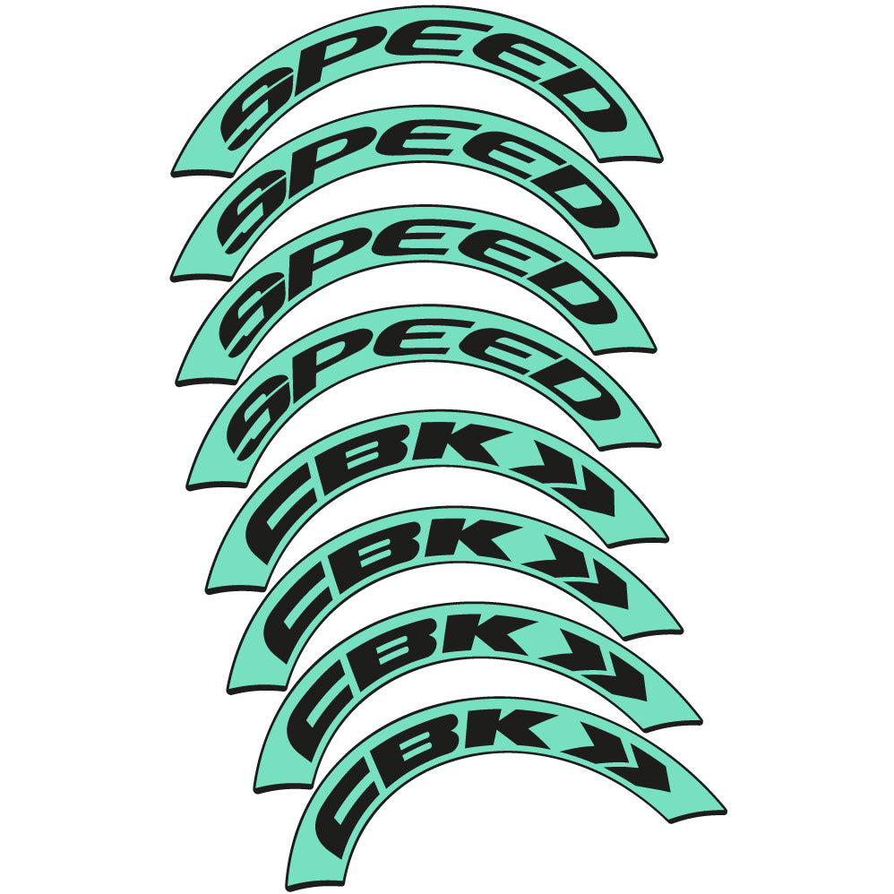 Stickers CBK Speed compatibles Autocollants roues Route