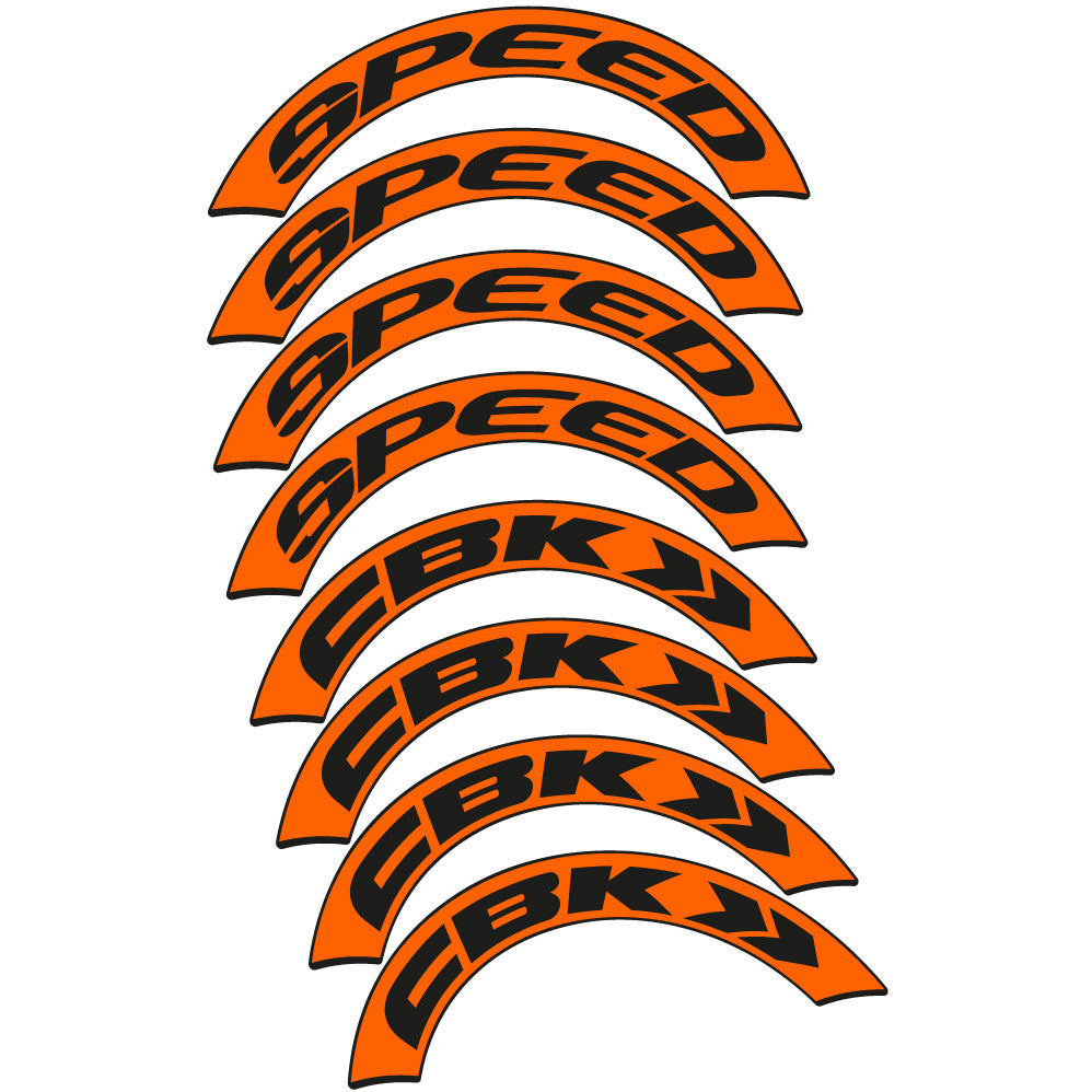 Stickers CBK Speed compatibles Autocollants roues Route