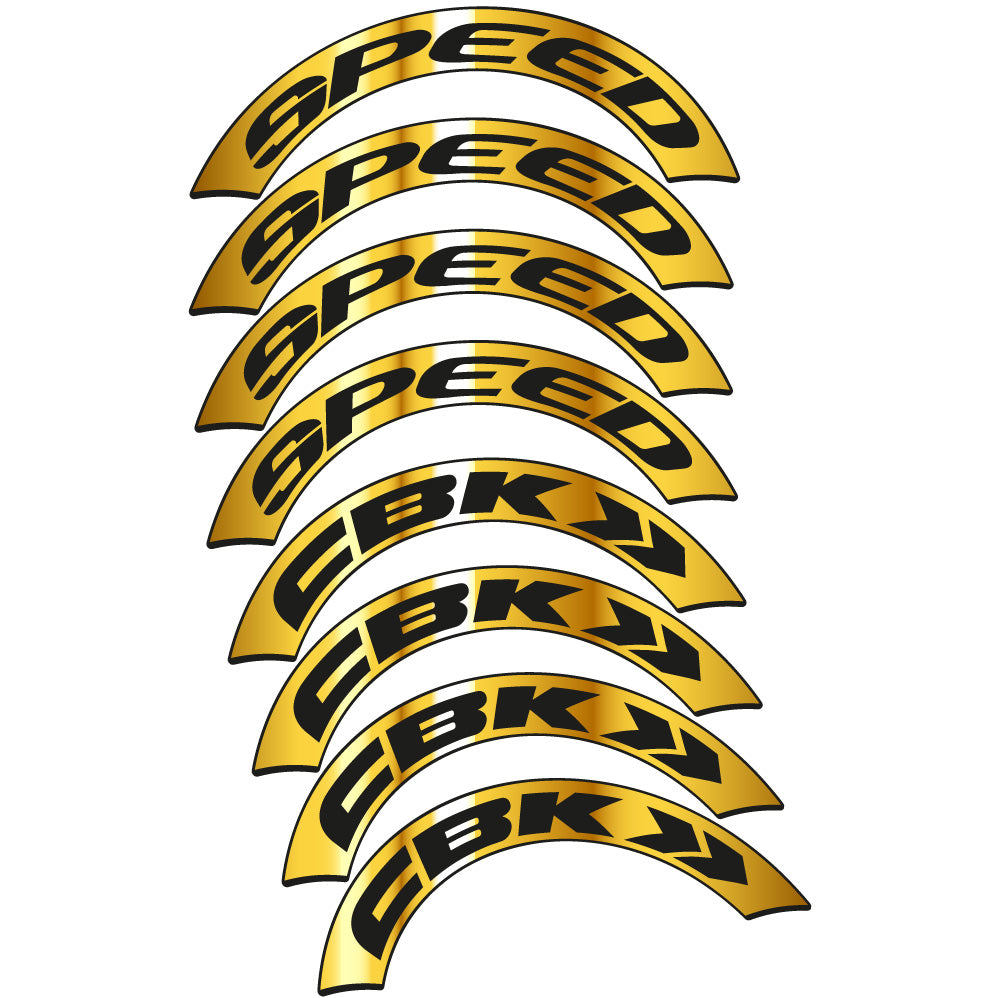 Stickers CBK Speed compatibles Autocollants roues Route