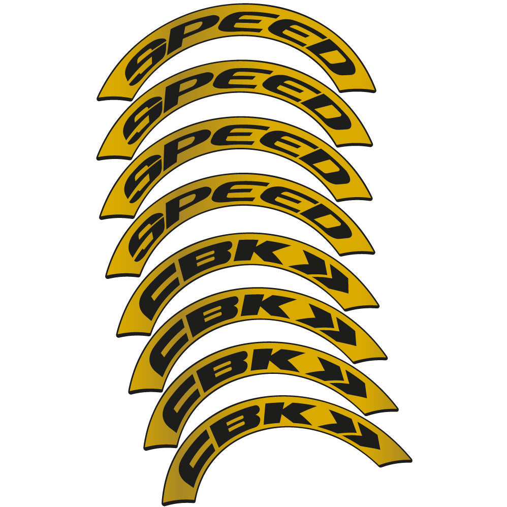 Stickers CBK Speed compatibles Autocollants roues Route