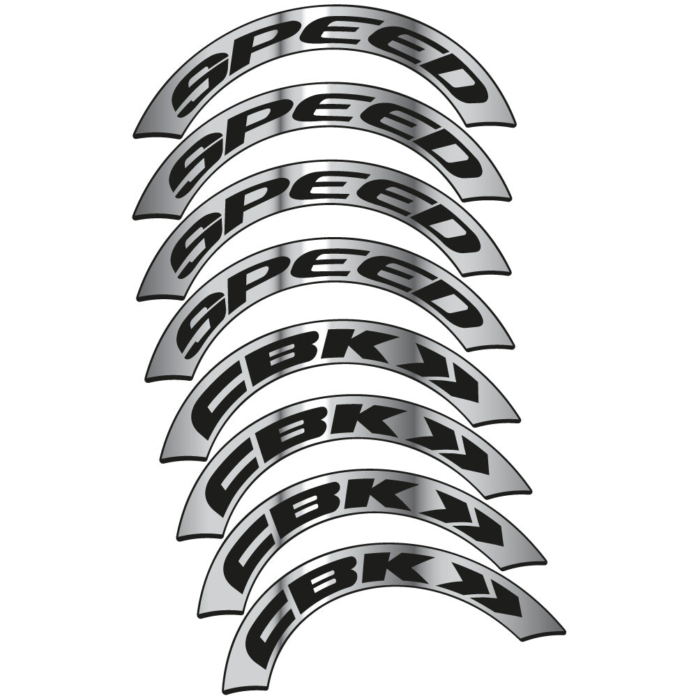 Stickers CBK Speed compatibles Autocollants roues Route