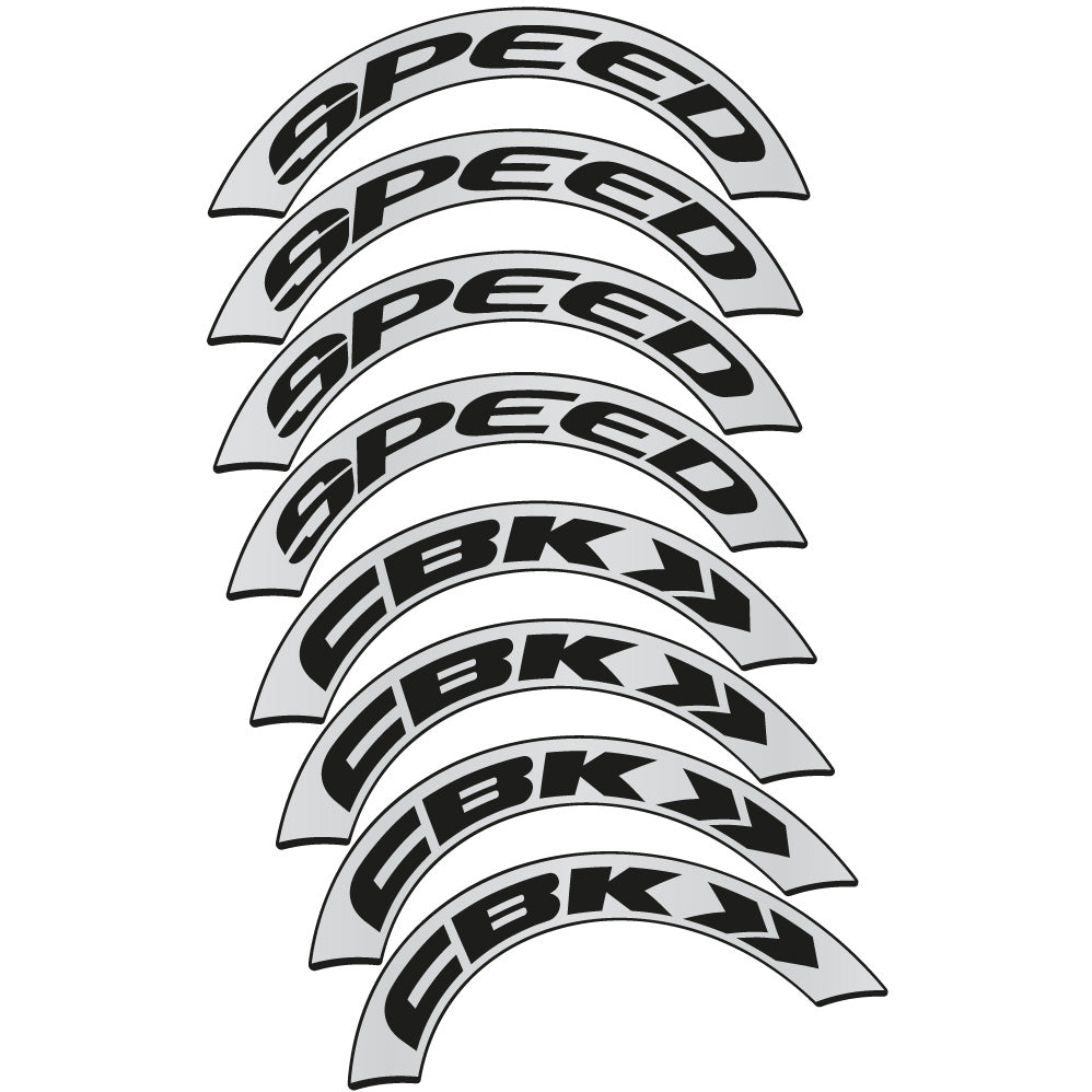 Stickers CBK Speed compatibles Autocollants roues Route