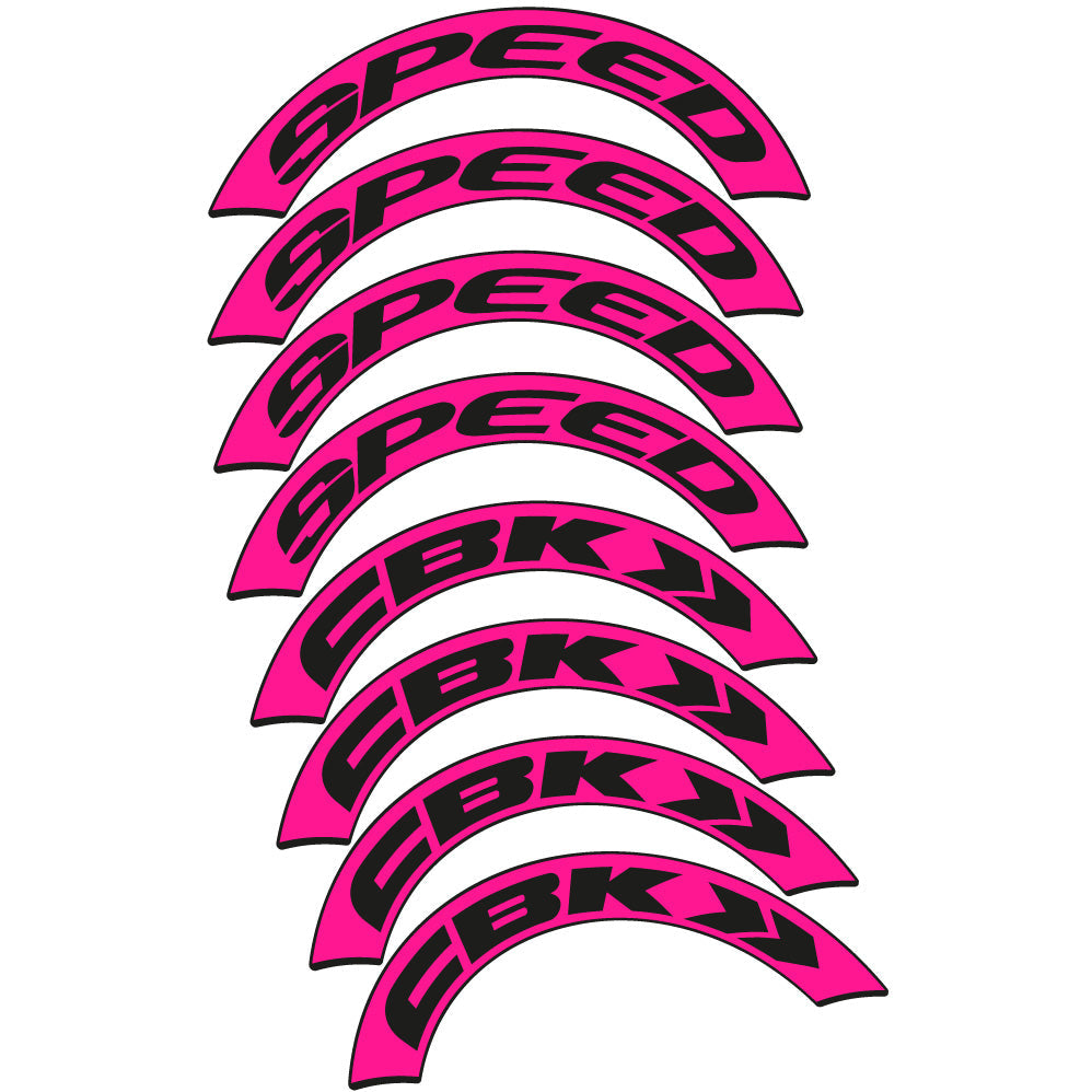 Stickers CBK Speed compatibles Autocollants roues Route