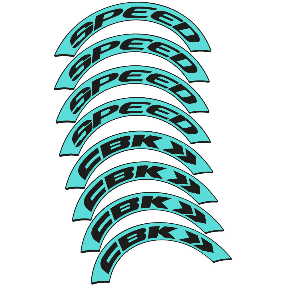 Stickers CBK Speed compatibles Autocollants roues Route