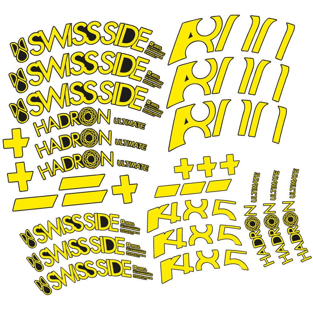 Stickers SwissSide Hadron Ultimate 800485 compatibles - Autocollants roue vélo route