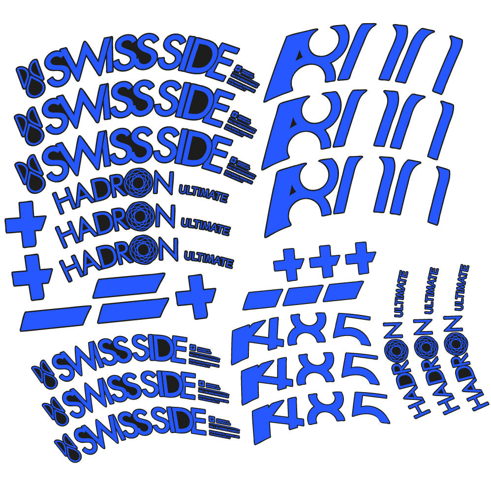 Stickers SwissSide Hadron Ultimate 800/485, Route 80+48.5mm Autocollants roues Route