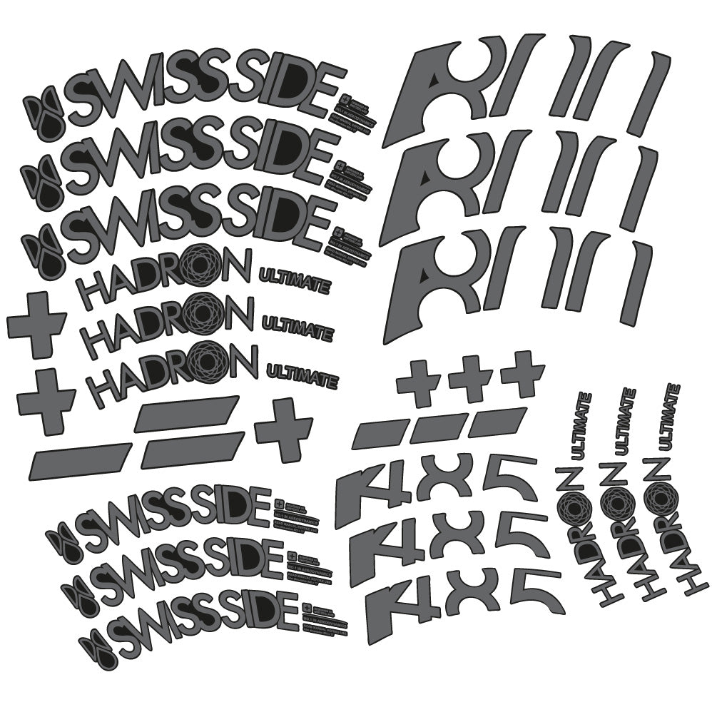 Stickers SwissSide Hadron Ultimate 800/485, Route 80+48.5mm Autocollants roues Route