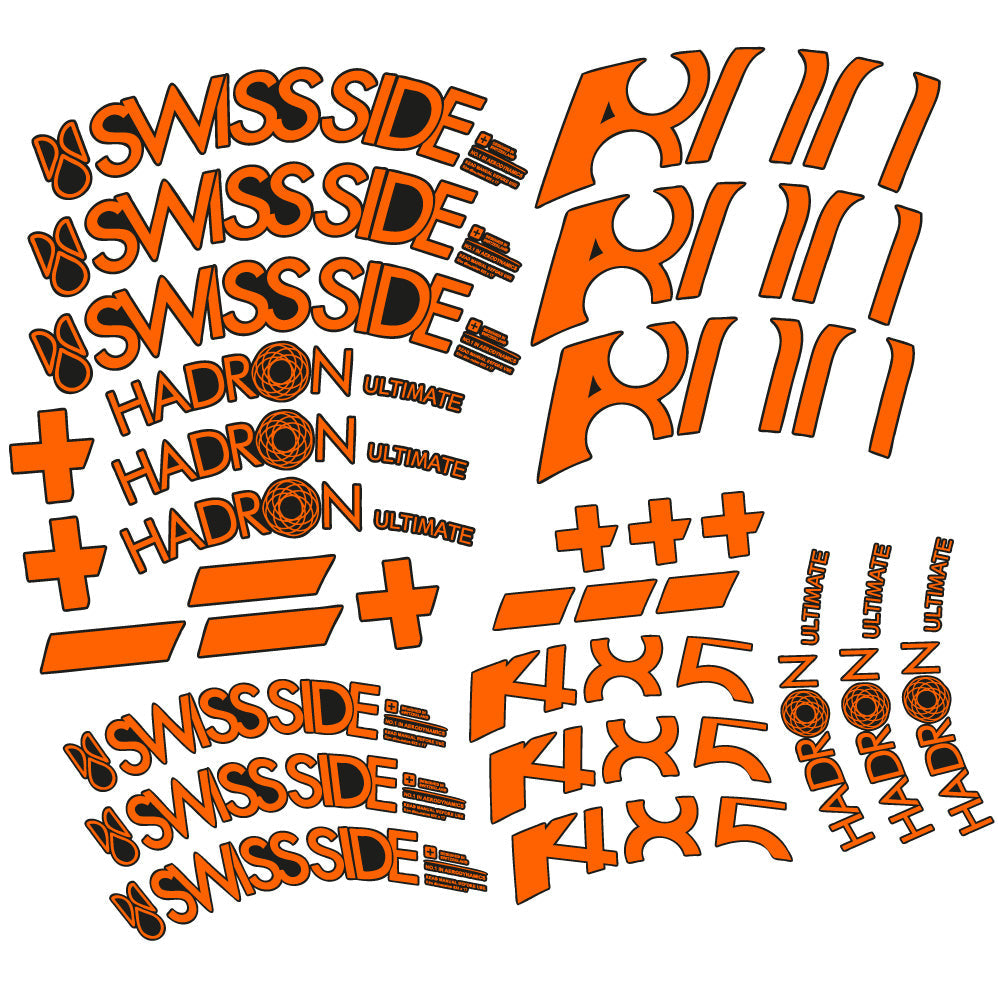 Stickers SwissSide Hadron Ultimate 800/485, Route 80+48.5mm Autocollants roues Route