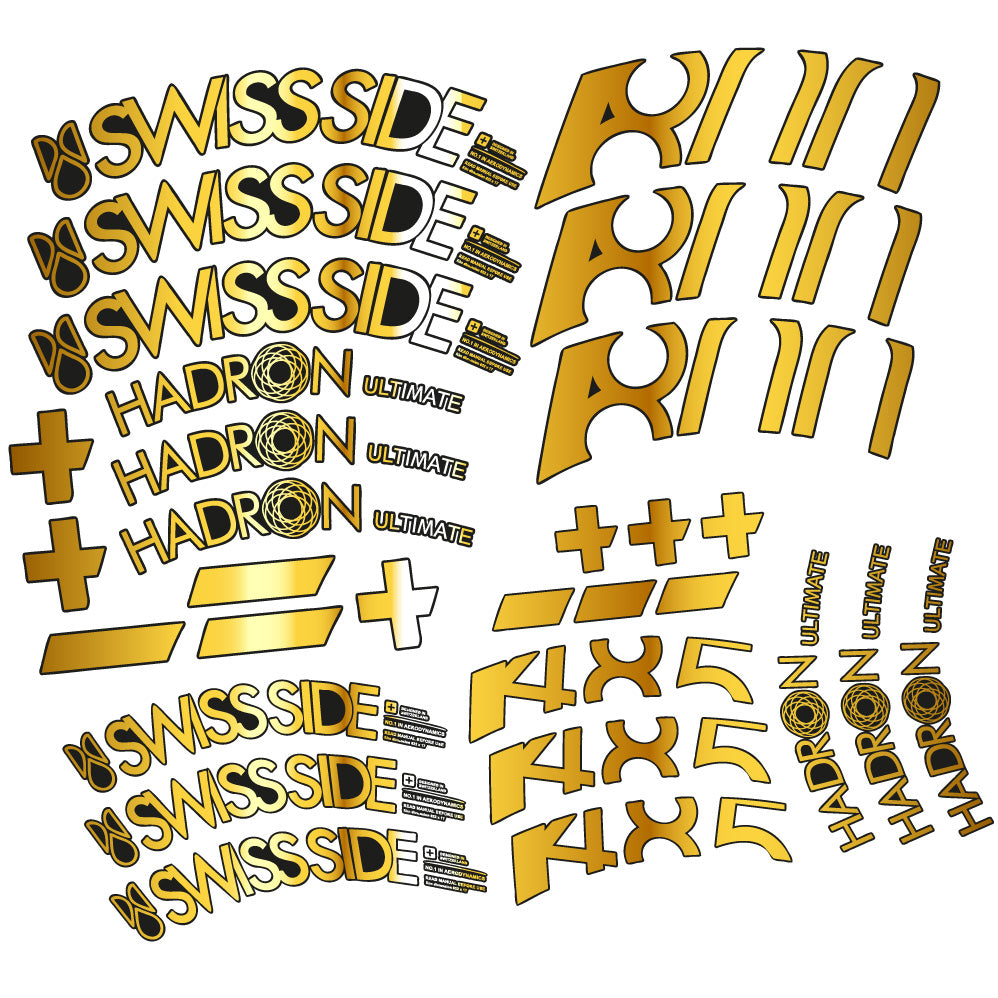 Stickers SwissSide Hadron Ultimate 800485 compatibles - Autocollants roue vélo route