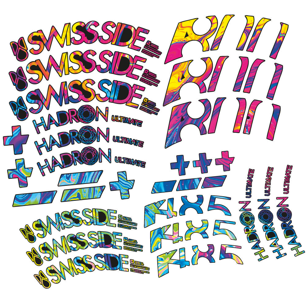 Stickers SwissSide Hadron Ultimate 800485 compatibles - Autocollants roue vélo route