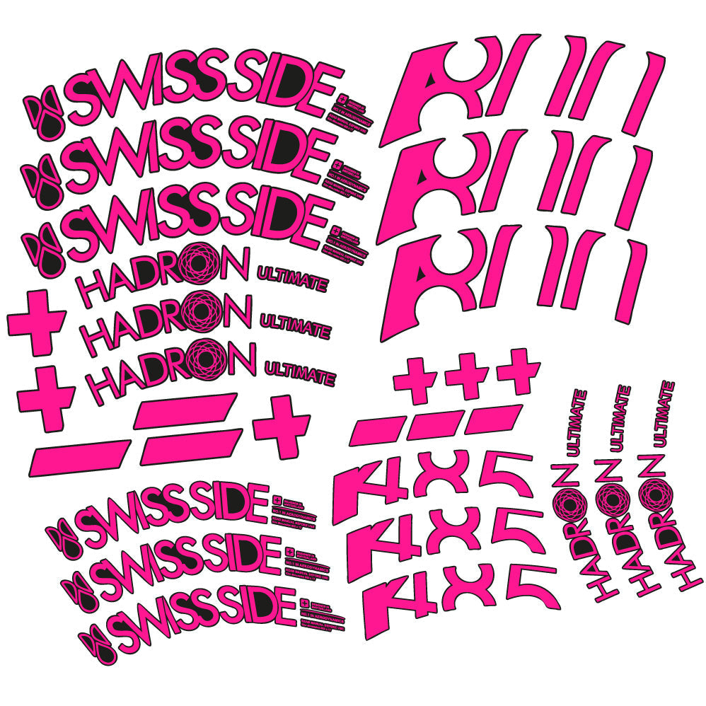 Stickers SwissSide Hadron Ultimate 800485 compatibles - Autocollants roue vélo route