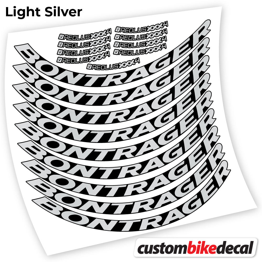 Light Silver decal for Bontrager Aeolus XXX4 Disc road wheel 45mm – bike sticker vinyl