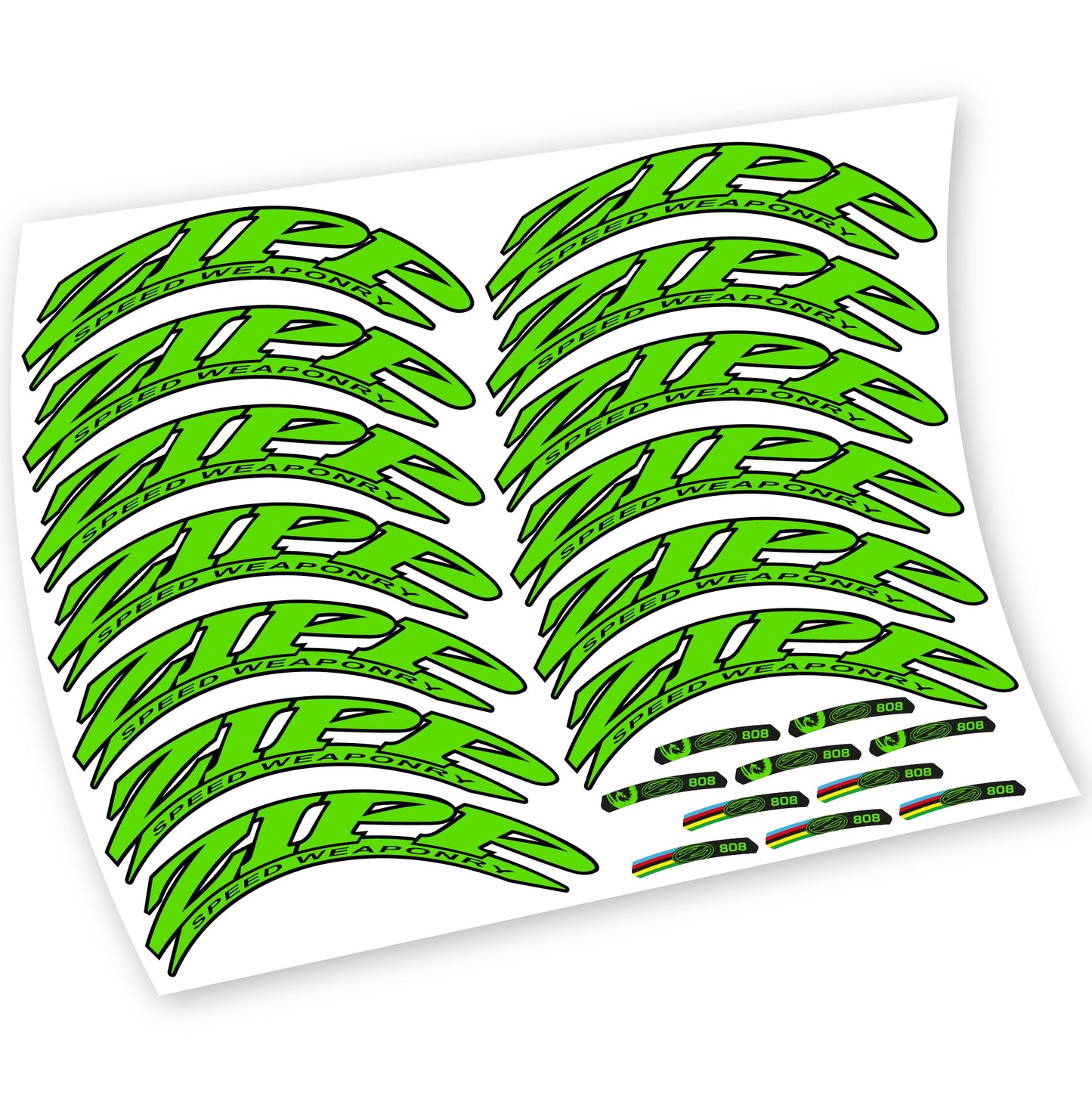 Stickers Zipp 808 compatibles Autocollants roues Route