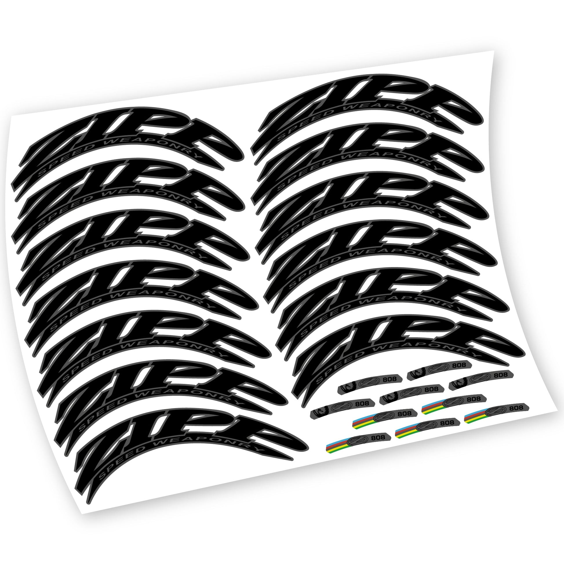 Stickers Zipp 808 compatibles Autocollants roues Route